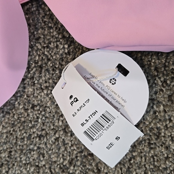 NWT PQ Women Amanda Station Ruffle Top swim bikini sz S - Picture 5 of 10